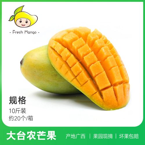 广西百色农产品现摘新鲜热带水果小台农芒果9斤净重包邮